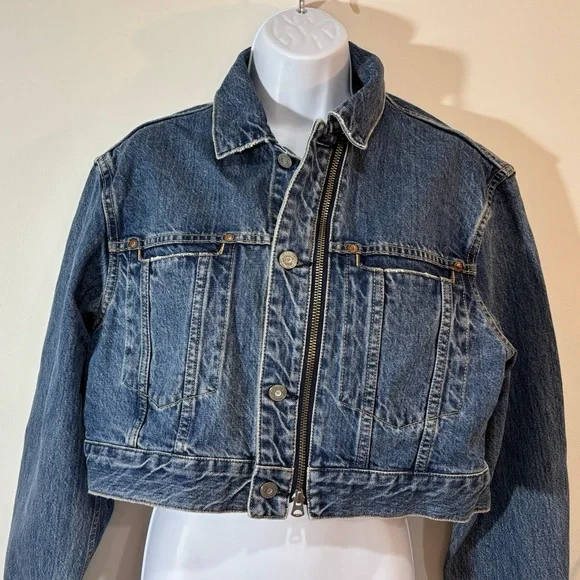 Moussy Vintage Blue Denim Jean Jacket - Picture 11 of 14